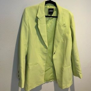 Zara green blazer